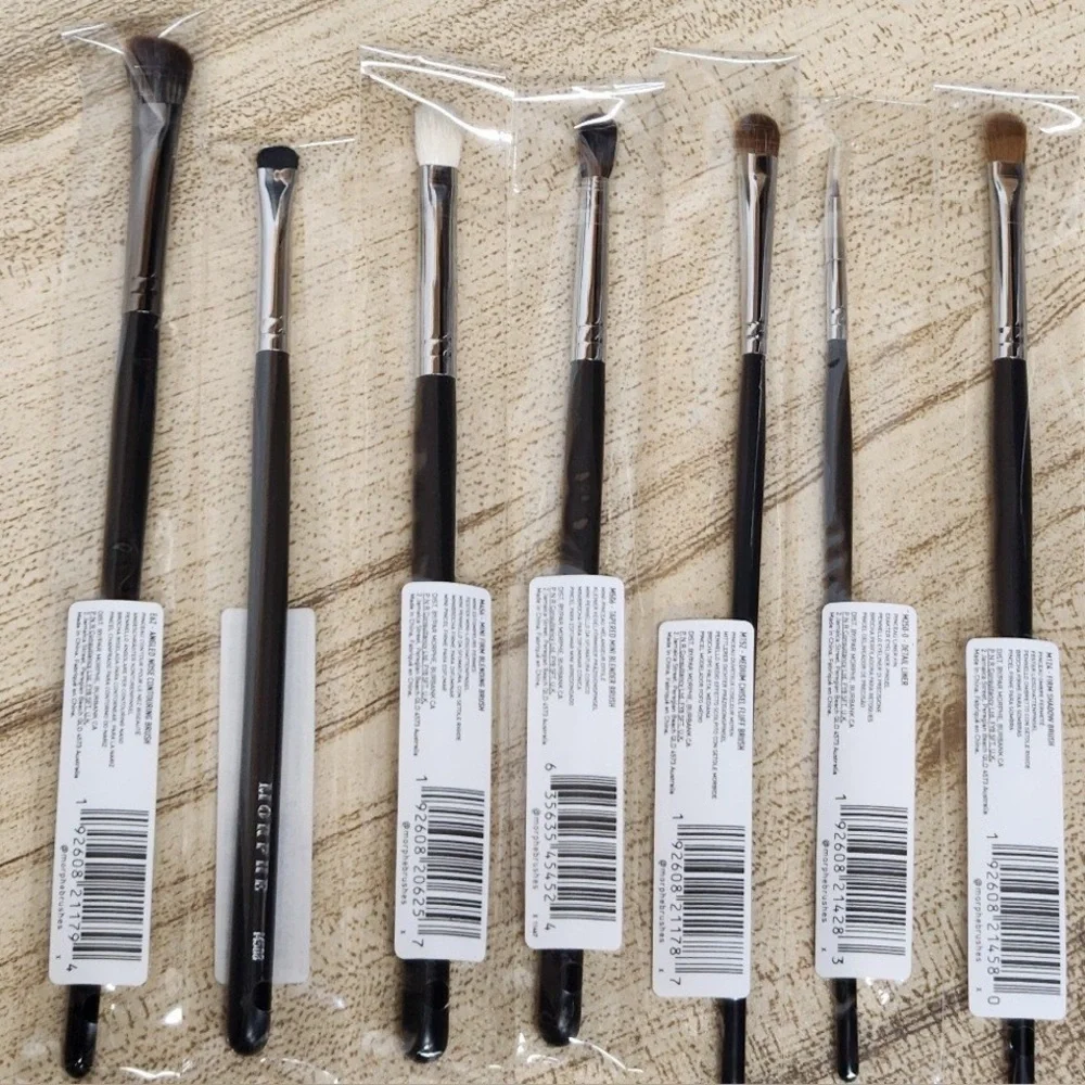 Morphe Black Makeup Brush Holder with 7 Brushes